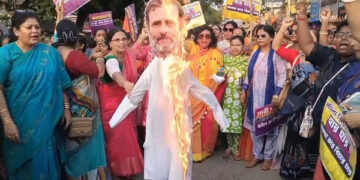 BJP holds Agartala march over Nari Shakti Bill issue