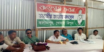 Congress reviews Sangathan Srijan Abhiyan at Kalyanpur