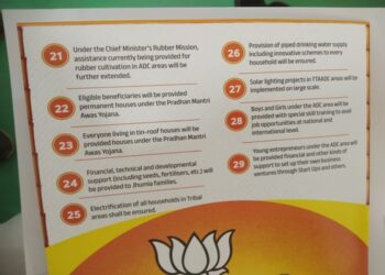 Manik Saha Targets TIPRA Motha, Pushes Development Agenda at BJP Manifesto Launch