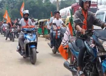 BJP Rally for Billu Jamatia Sees 1,500 in Teliamura
