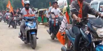 BJP Rally for Billu Jamatia Sees 1,500 in Teliamura