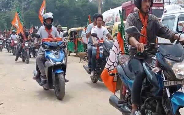 BJP Rally for Billu Jamatia Sees 1,500 in Teliamura