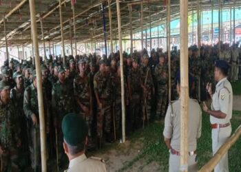 Heavy Security in Khowai for TTAADC Polls