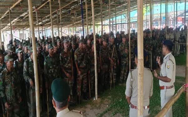 Heavy Security in Khowai for TTAADC Polls