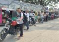 Panic Buying Triggers Long Queues at Fuel Stations Across Agartala