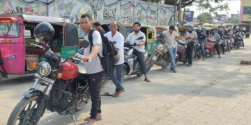 Panic Buying Triggers Long Queues at Fuel Stations Across Agartala