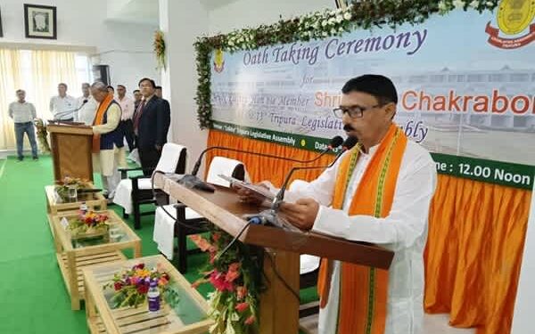 BJP’s Jahar Chakraborti Takes Oath as MLA