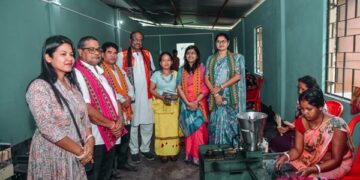Union Minister Visits SHG Units in Unakoti