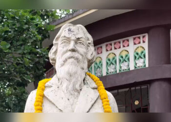 Tagore statue row erupts in Bishalgarh amid BJP demand