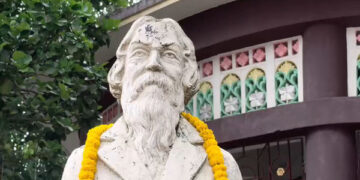 Tagore statue row erupts in Bishalgarh amid BJP demand