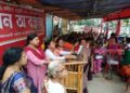 Agartala: Anganwadi workers demand regularisation, pay