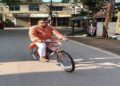 Ratan Lal Nath Gives Up Escort Cars, Cycles to Work