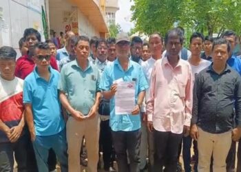 TFDPC Workers Protest in Agartala Over Job Termination