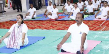 Governor Leads Yoga Day Event in Sepahijala
