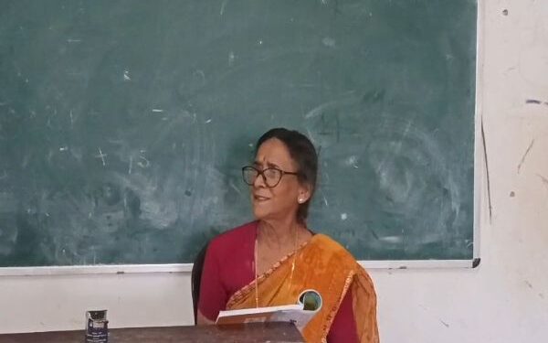Tripura teacher continues teaching after retirement