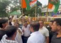 Congress Stages Protest Outside CM’s Residence, Demands Sitting High Court Judge Probe into DGP Anurag’s Death