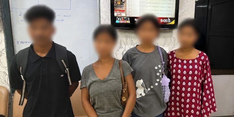 Three Minor Girls from Tripura Rescued in Gujarat; Human Trafficking Angle Under Probe