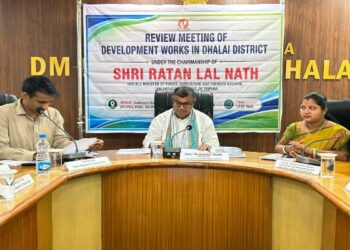 Guardian Minister reviews Dhalai development plans