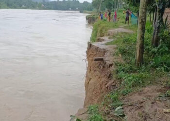 Families relocate as river erosion intensifies