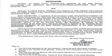Retired IAS officer heads Tripura Election Commission