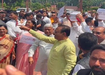 Rajib Bhattacharjee slams Congress protest