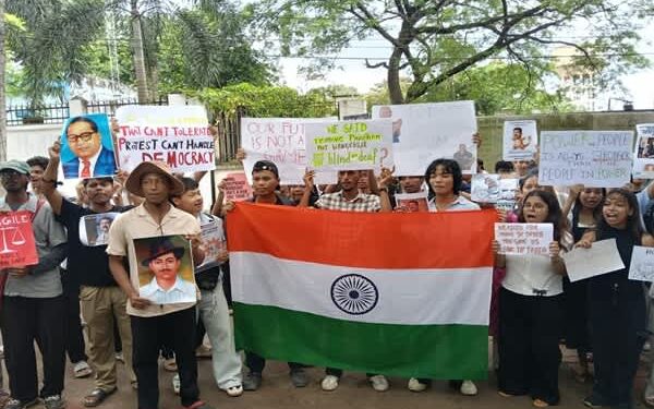 Students demand Dharmendra Pradhan’s resignation.