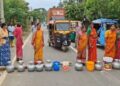 Tripura women block road demanding drinking water