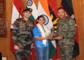 Assam Rifles Honours Tripura Sports Star Asmita Dey