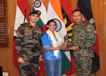 Assam Rifles Honours Tripura Sports Star Asmita Dey