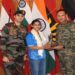 Assam Rifles Honours Tripura Sports Star Asmita Dey