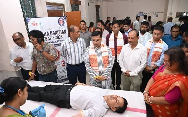 Rebati Tripura Donates Blood at Raksha Bandhan Camp