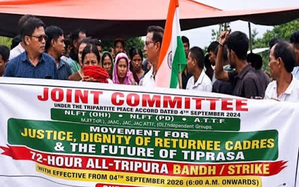 Tripura Transport Hit on Bandh Day 2