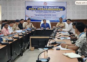 SEC, DGP-in-charge review North Tripura preparedness for Village Committee polls