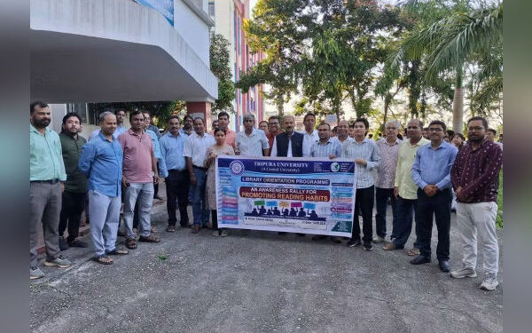 Tripura University rally highlights library’s role in learning and research