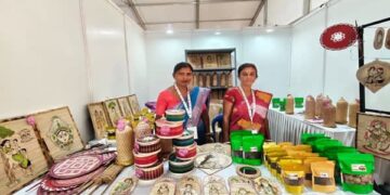 Two Tripura SHG women showcase local crafts at Karnataka Saras Fair