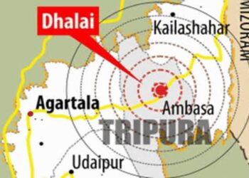 3.8-magnitude quake strikes Tripura’s Dhalai, no damage reported