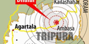 3.8-magnitude quake strikes Tripura’s Dhalai, no damage reported