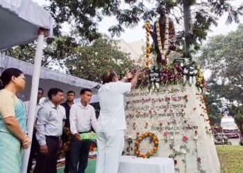 Governor Pays Tribute to Mahatma Gandhi in Agartala on Gandhi Jayanti.