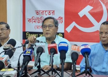 Tripura LOP and CPI(M) state secretary  Chaudhury questions CM Saha’s NDA victory claim, dismisses ‘minor incidents’ remark during Village Committee poll results