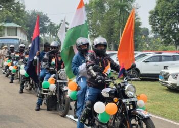 Tripura Police motorcycle rally to cover 2,800 km to Gujarat to spread anti-drug message