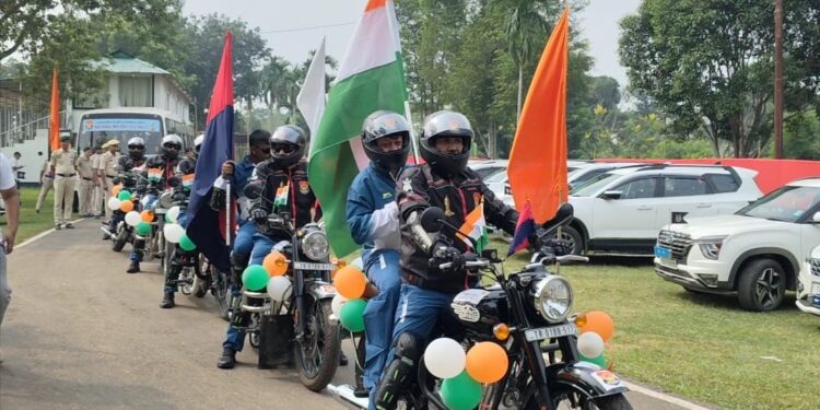Tripura Police motorcycle rally to cover 2,800 km to Gujarat to spread anti-drug message