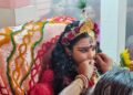 Kumari Puja at Bholananda Sevashram in Agartala on Monday.