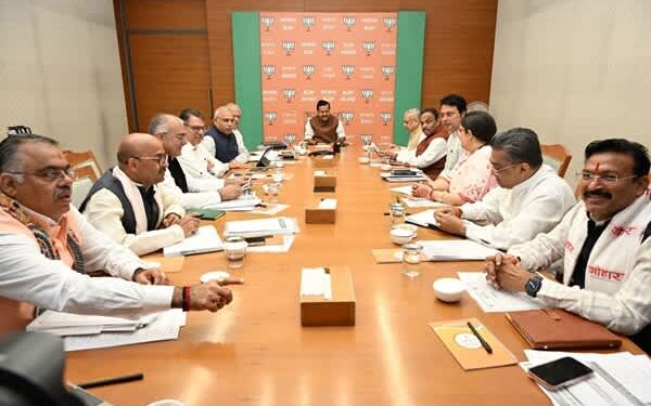 Biplab Deb attends BJP meet on organisational affairs, poll preparations