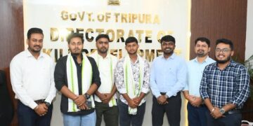 Three Tripura youths land machine operator jobs in Dubai after skill training