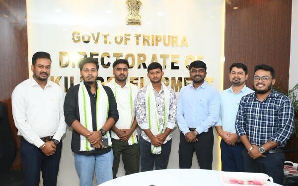 Three Tripura youths land machine operator jobs in Dubai after skill training