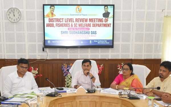 Tripura minister reviews welfare schemes, directs faster project implementation