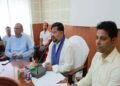 Durga Puja preparations reviewed in Jirania, focus on security and harmony