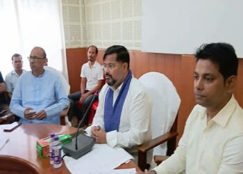 Durga Puja preparations reviewed in Jirania, focus on security and harmony