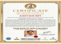 Three-year-old Agartala boy recognised by Asian Book of World Records